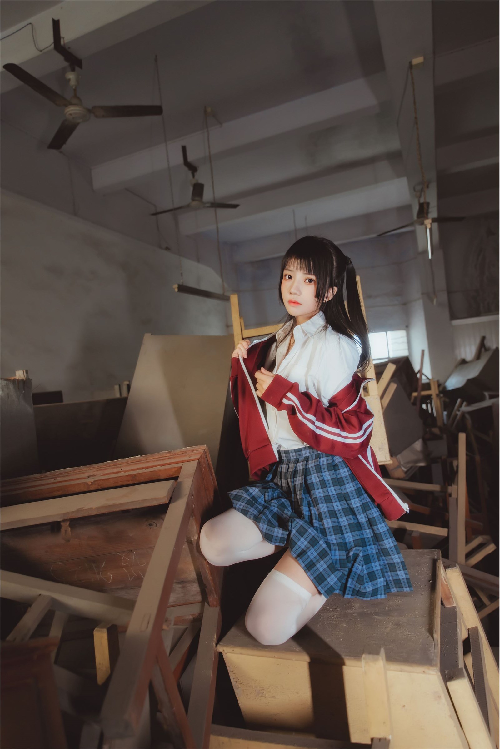 桜 Peach Meow NO.57 Unripe 3 Abandoned Classroom(27)